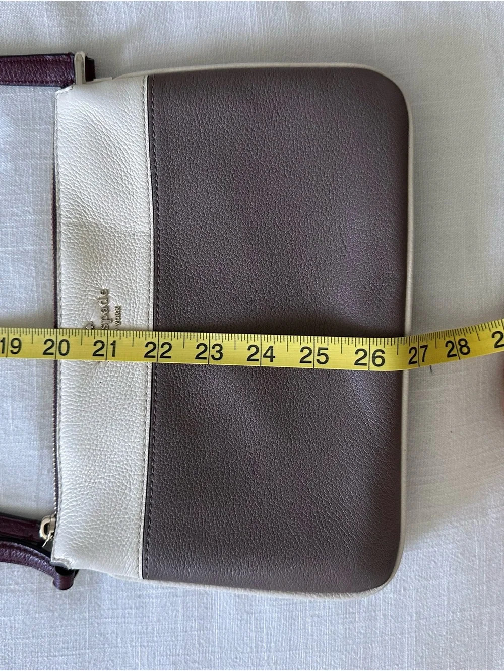 EUC Kate Spade Brown and Cream Leather Crossbody